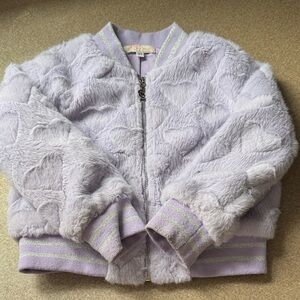Truly Me Lavender Fuzzy Jacket